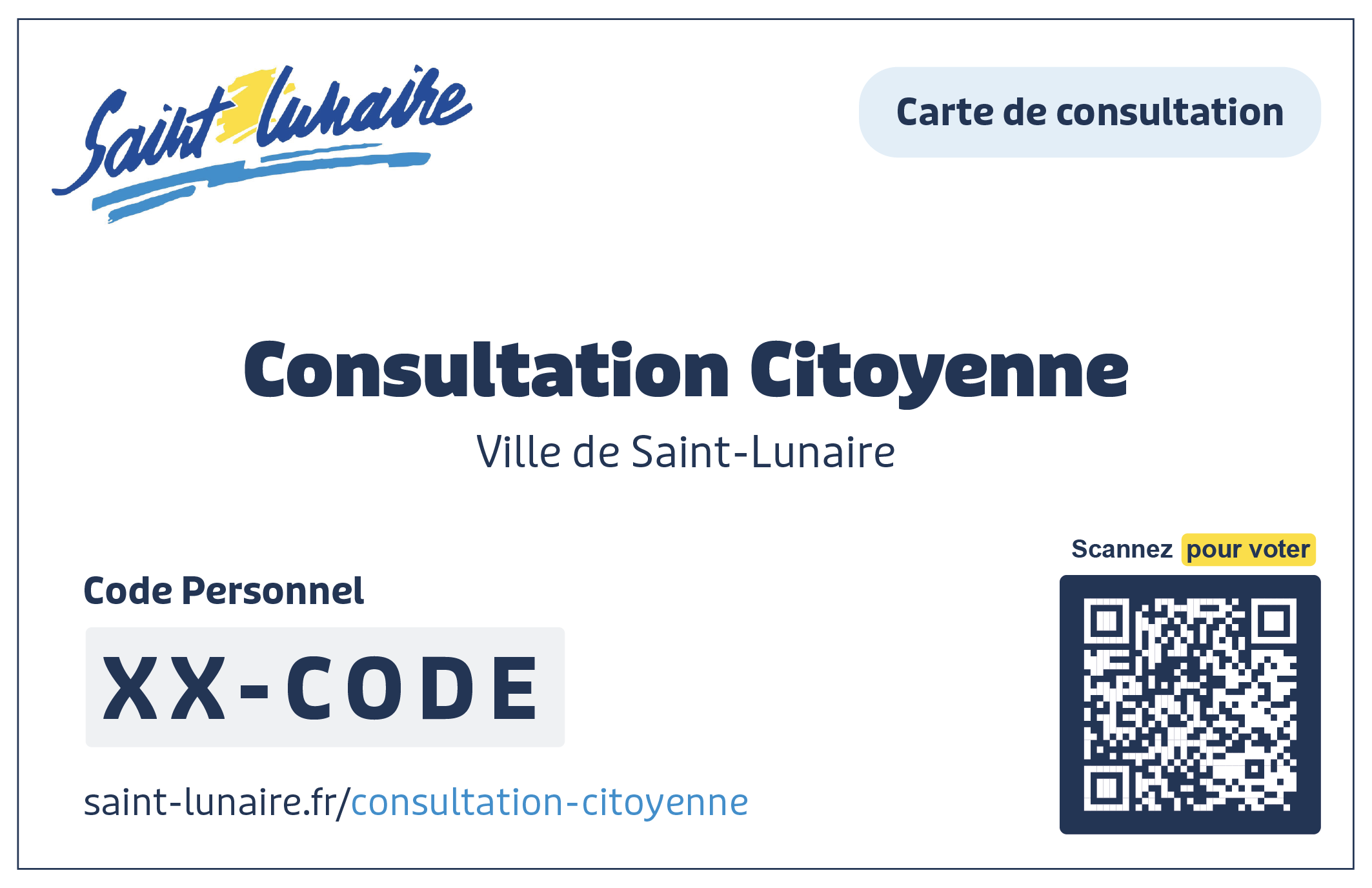 Carte Citoyenne — Consultation Saint-Lunaire